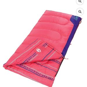 Coleman Vibrant Pink and Purple Sleeping Bag